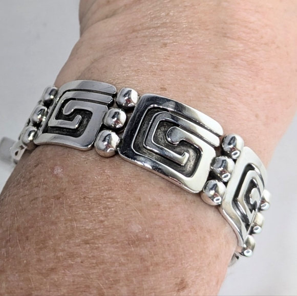 Vintage Sterling EMMA JLF Bracelet - Picture 8 of 9